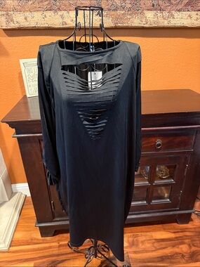 Size 22 Plus NWT Nextmia Black Cutout Long Sleeve Women's Dress